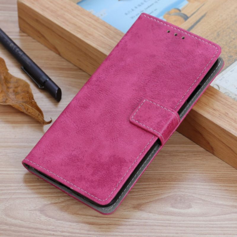 Kotelot Xiaomi Redmi 10 Vintage Nahkaefekti