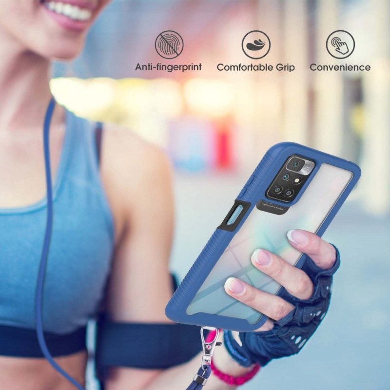 Kuori Xiaomi Redmi 10 Hybridi Johdolla Ja Värillisellä Contourilla