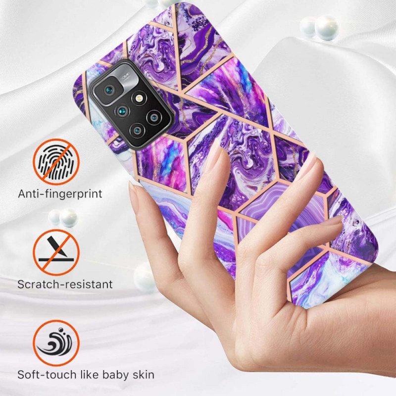 Kuori Xiaomi Redmi 10 Intensiivinen Geometrinen Marmori