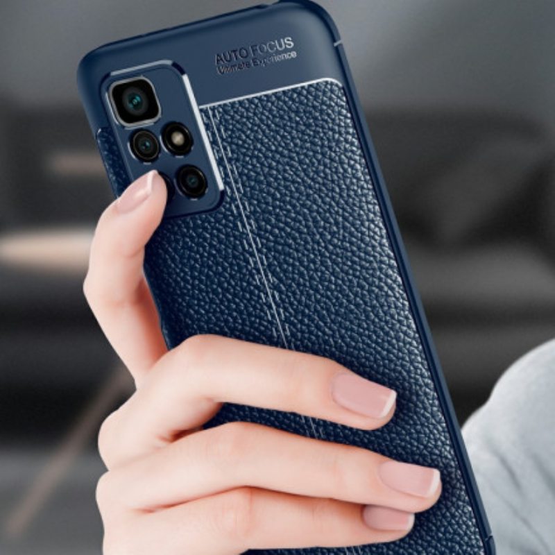 Kuori Xiaomi Redmi 10 Kaksilinjainen Litsi-nahkaefekti
