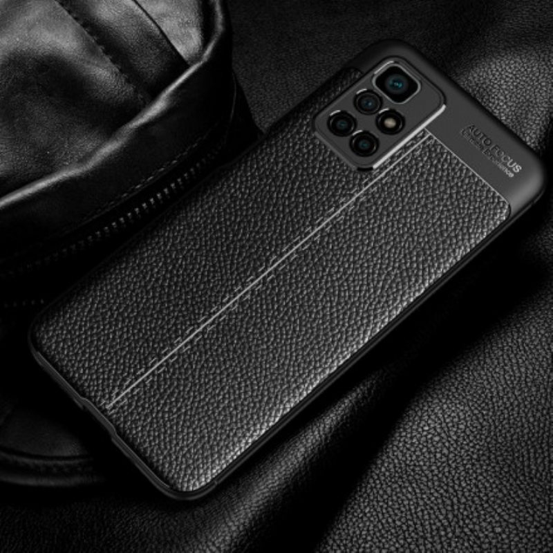 Kuori Xiaomi Redmi 10 Kaksilinjainen Litsi-nahkaefekti