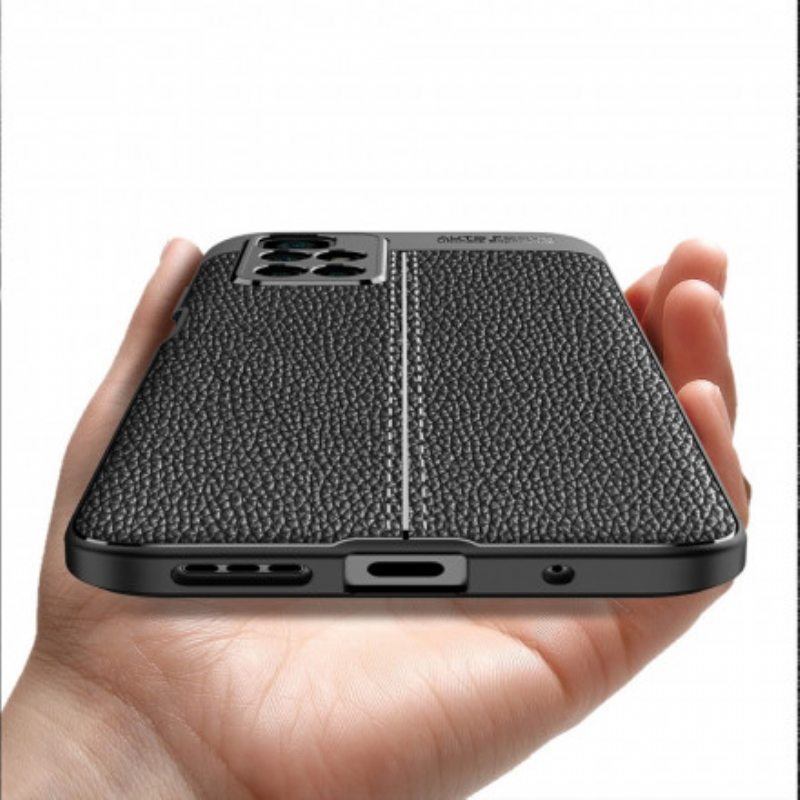 Kuori Xiaomi Redmi 10 Kaksilinjainen Litsi-nahkaefekti
