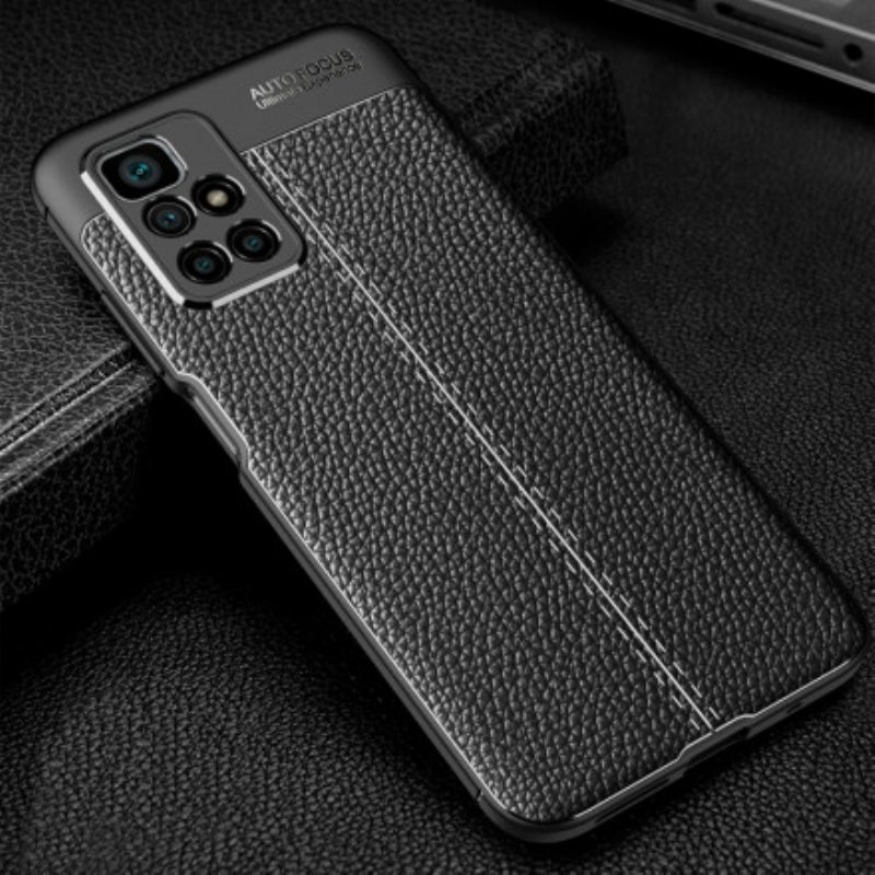 Kuori Xiaomi Redmi 10 Kaksilinjainen Litsi-nahkaefekti