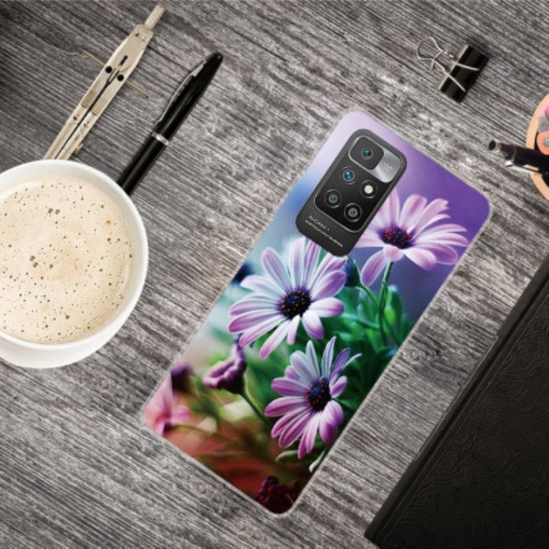Kuori Xiaomi Redmi 10 Realistisia Kukkia