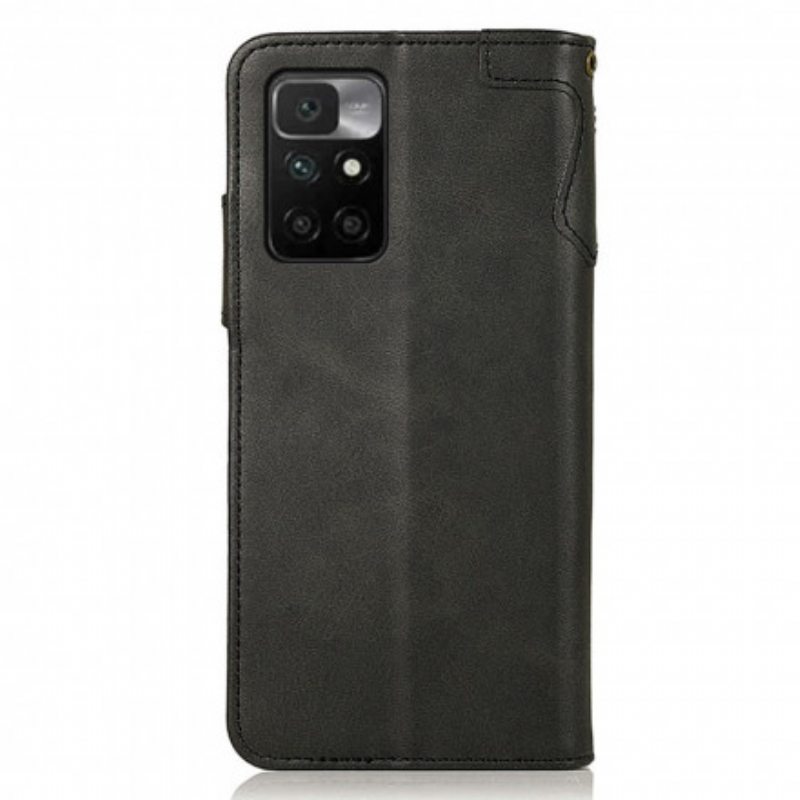 Nahkakotelo Xiaomi Redmi 10 Khazneh Magneettipainike
