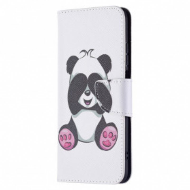 Nahkakotelo Xiaomi Redmi 10 Panda Hauskaa