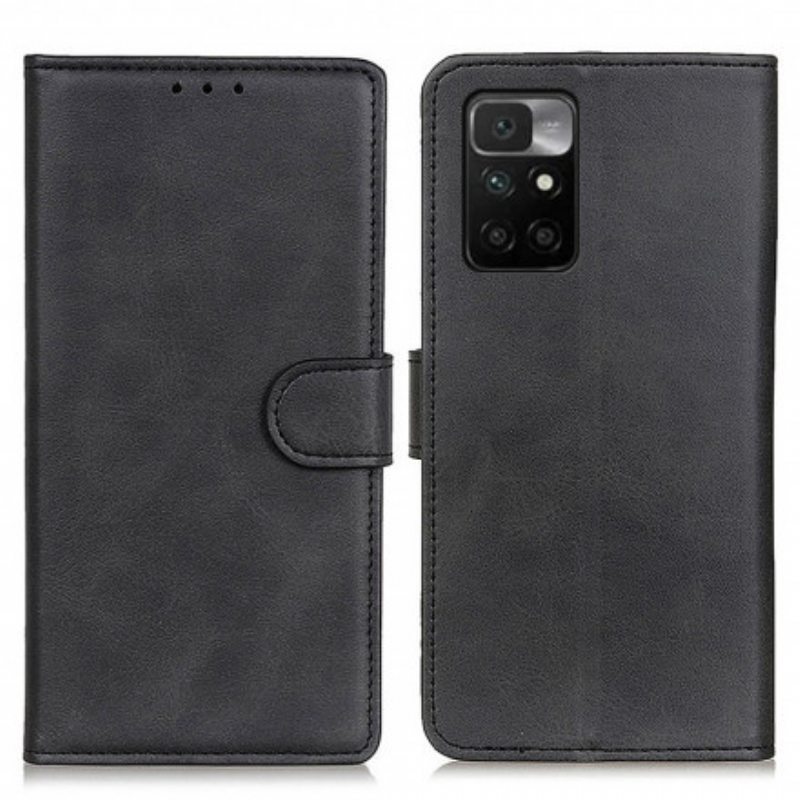 Nahkakotelo Xiaomi Redmi 10 Retro Mattanahkaefekti