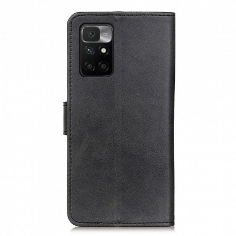Nahkakotelo Xiaomi Redmi 10 Retro Mattanahkaefekti