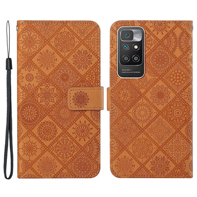 Nahkakotelo Xiaomi Redmi 10 Tapestry Kuvio