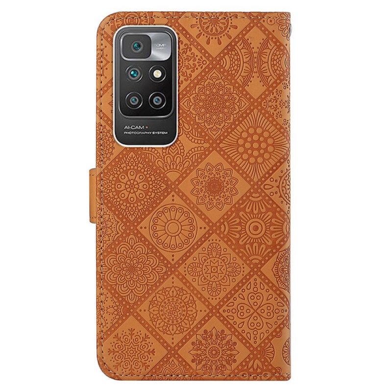 Nahkakotelo Xiaomi Redmi 10 Tapestry Kuvio