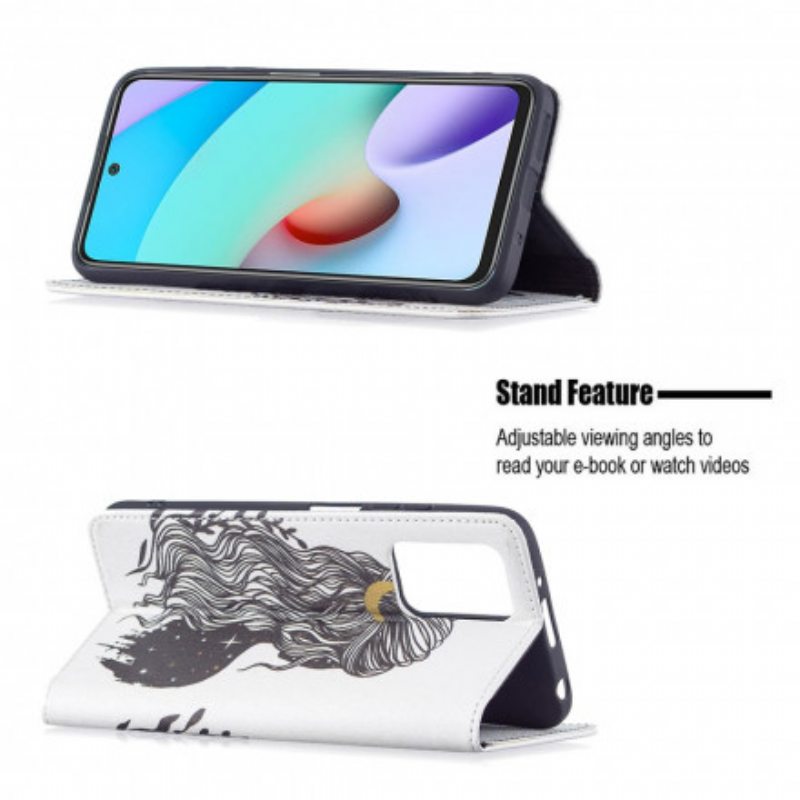 Puhelinkuoret Xiaomi Redmi 10 Kotelot Flip Kauniit Hiukset