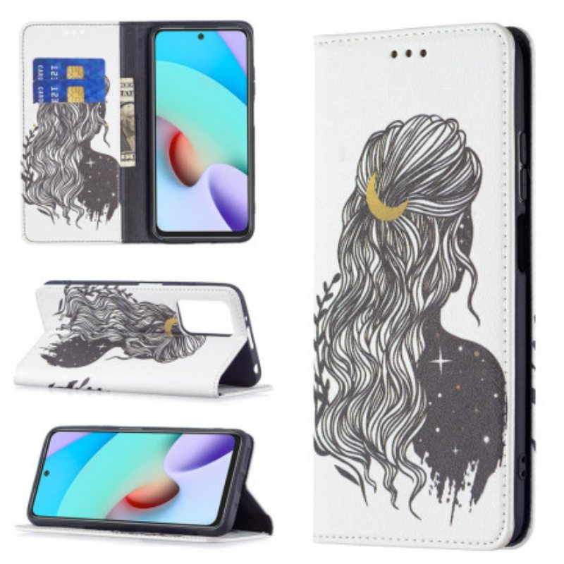 Puhelinkuoret Xiaomi Redmi 10 Kotelot Flip Kauniit Hiukset