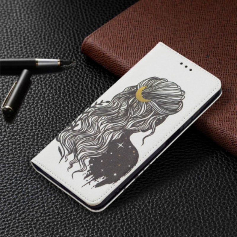 Puhelinkuoret Xiaomi Redmi 10 Kotelot Flip Kauniit Hiukset