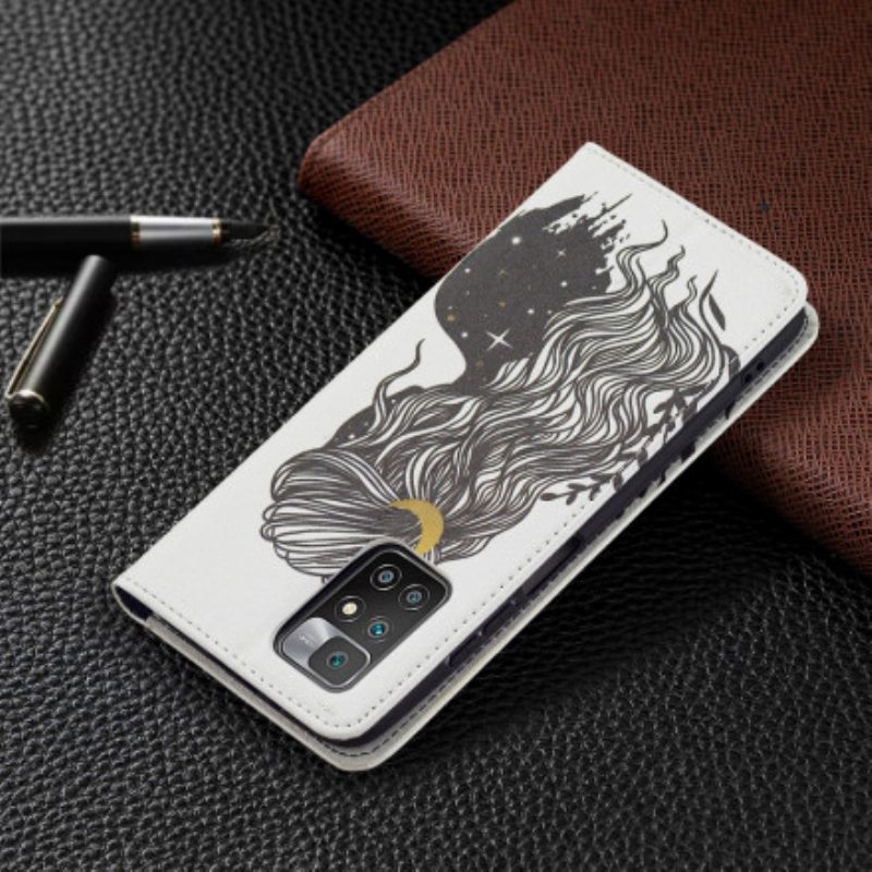 Puhelinkuoret Xiaomi Redmi 10 Kotelot Flip Kauniit Hiukset