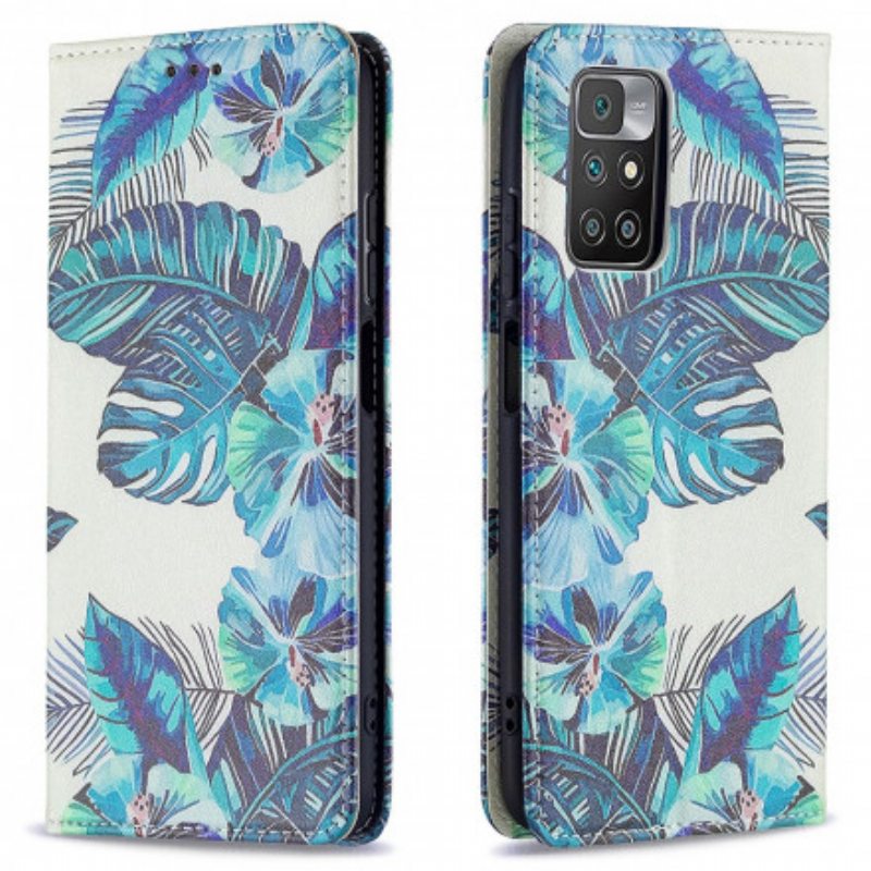 Puhelinkuoret Xiaomi Redmi 10 Kotelot Flip Lehdet