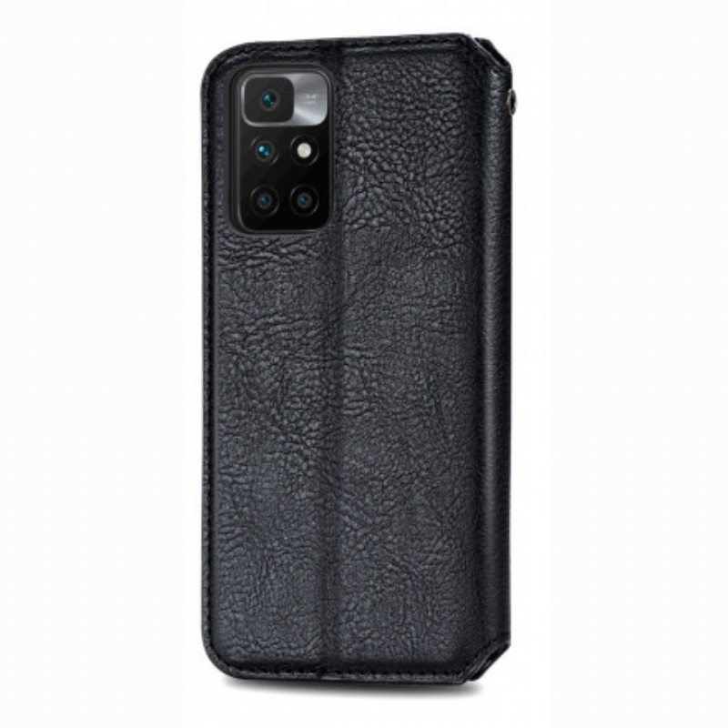 Puhelinkuoret Xiaomi Redmi 10 Kotelot Flip Nahkaefekti Diamond Texture