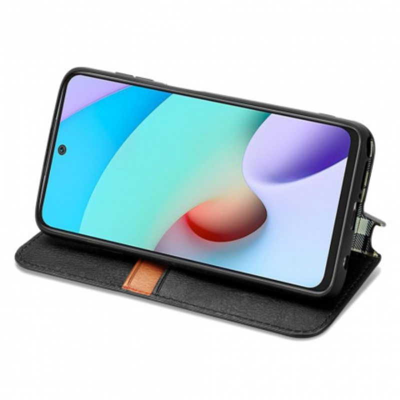 Puhelinkuoret Xiaomi Redmi 10 Kotelot Flip Nahkaefekti Diamond Texture