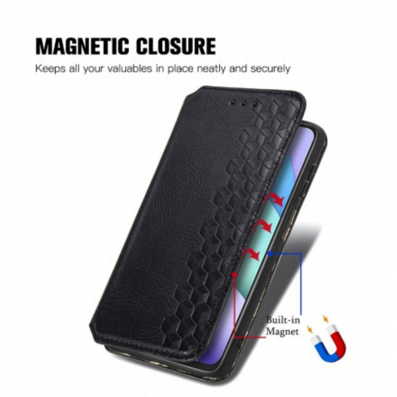 Puhelinkuoret Xiaomi Redmi 10 Kotelot Flip Nahkaefekti Diamond Texture