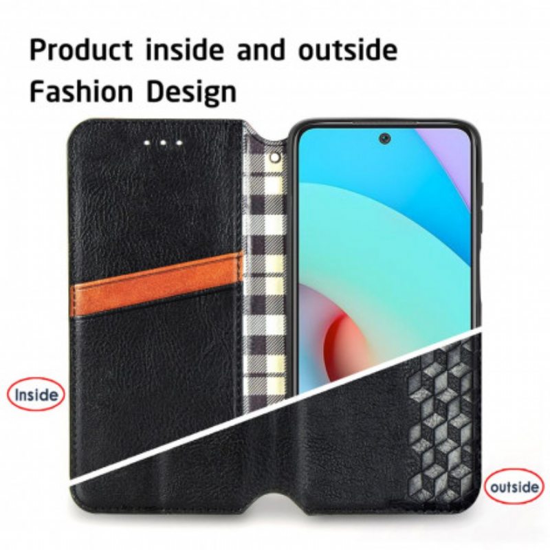 Puhelinkuoret Xiaomi Redmi 10 Kotelot Flip Nahkaefekti Diamond Texture