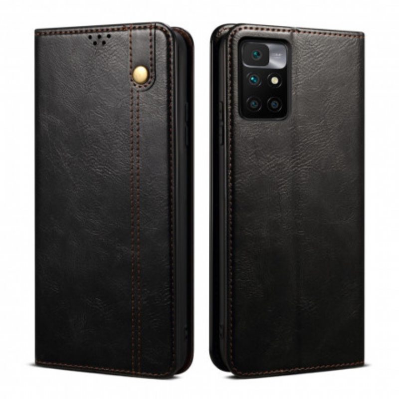 Puhelinkuoret Xiaomi Redmi 10 Kotelot Flip Vahattua Tekonahkaa