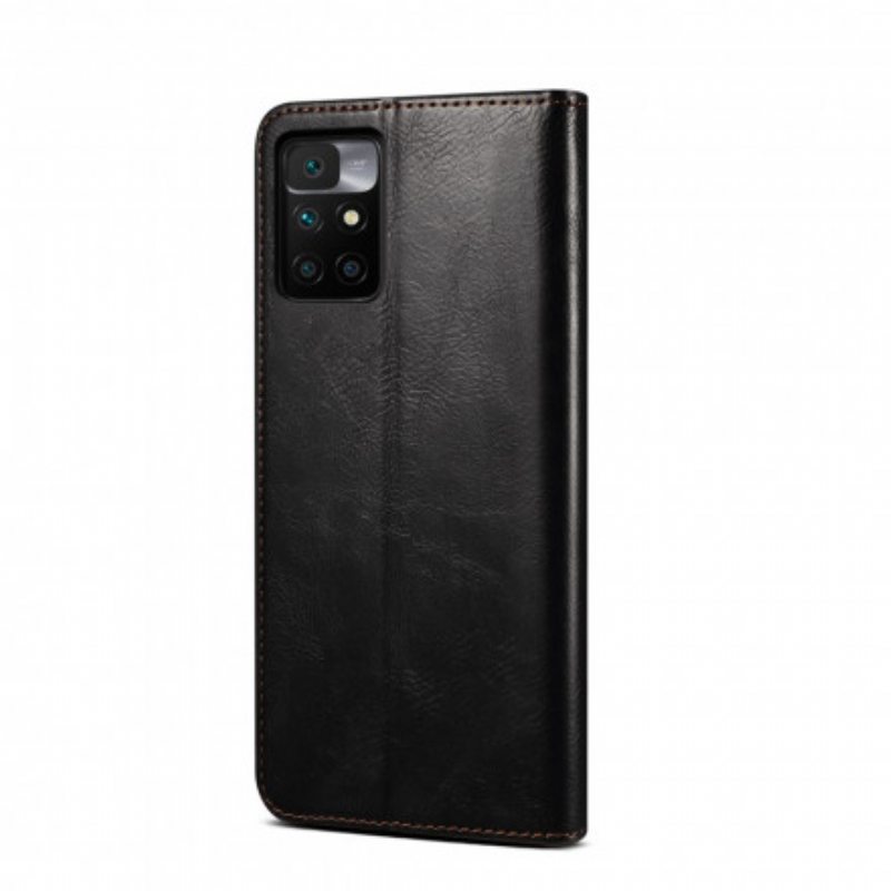 Puhelinkuoret Xiaomi Redmi 10 Kotelot Flip Vahattua Tekonahkaa