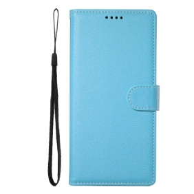 Kotelot Realme 14 Pro 5g Puhelinkuoret Yksivärinen Nahkakuvio Hihnalla