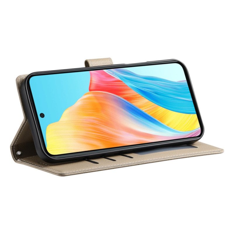 Kotelot Realme 14 Pro 5g Puhelinkuoret Yksivärinen Nahkakuvio Hihnalla