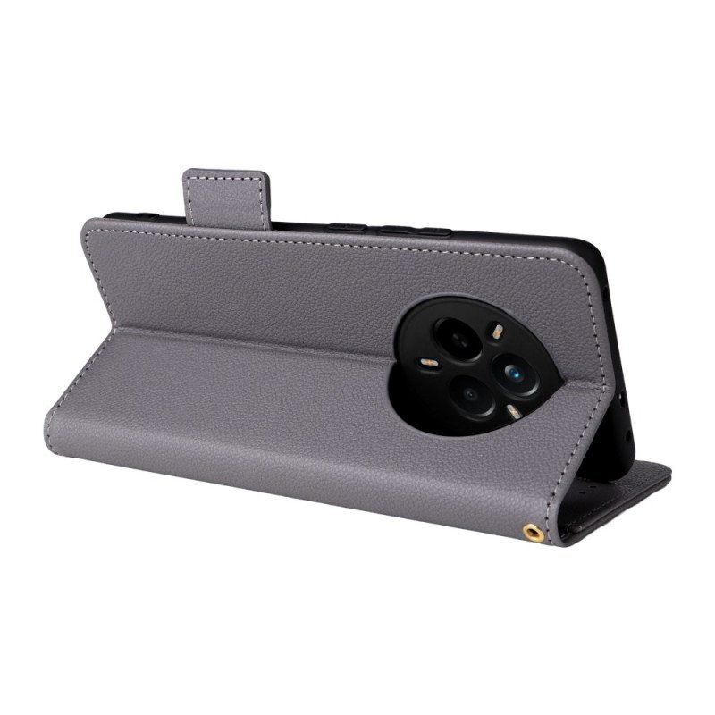 Kuoret Realme 14 Pro 5g Litsikuvioinen Tekonahka Hihnalla