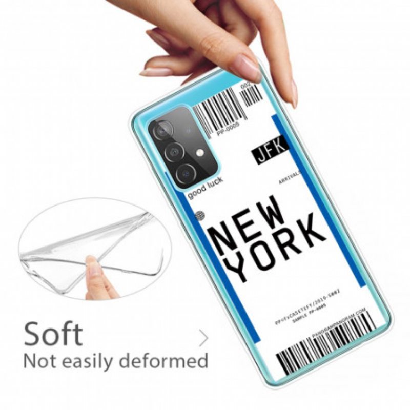 Case Samsung Galaxy A32 5G Boarding Pass New Yorkiin