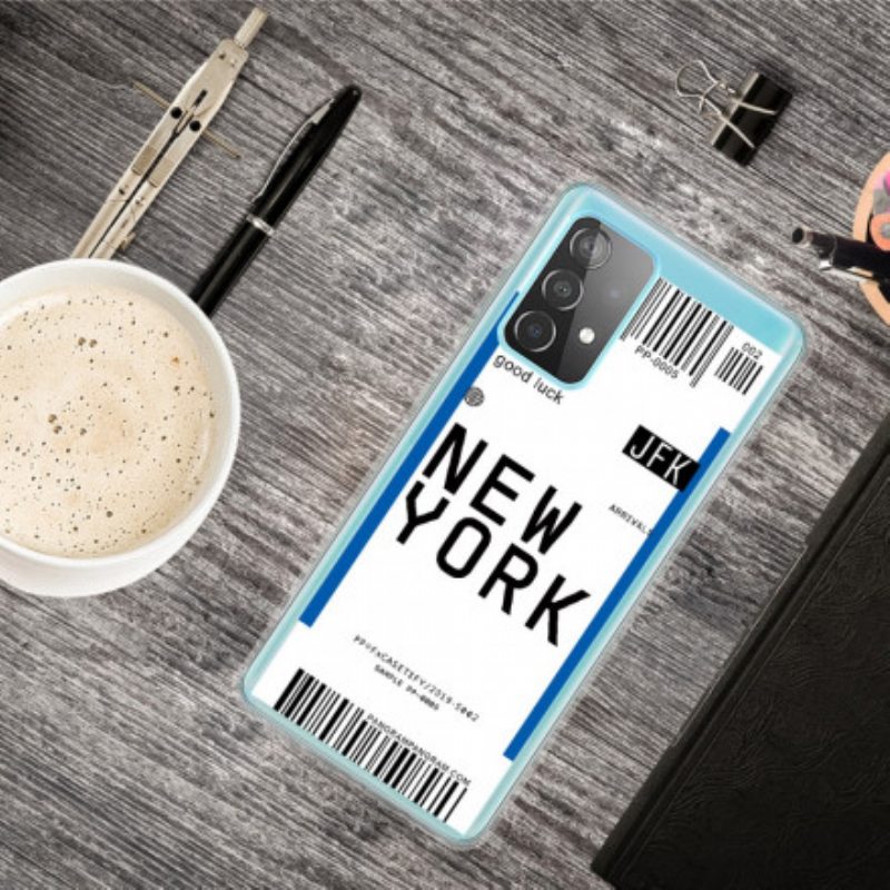 Case Samsung Galaxy A32 5G Boarding Pass New Yorkiin