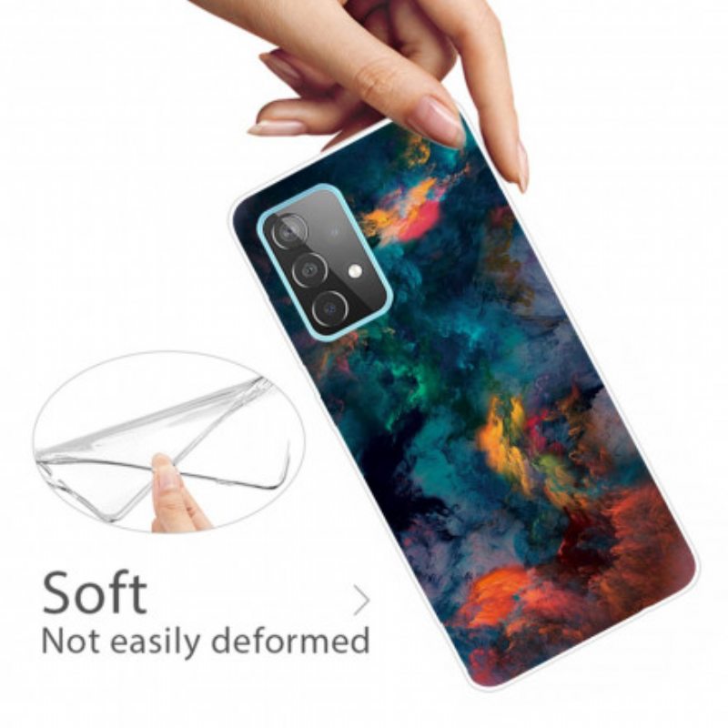 Case Samsung Galaxy A32 5G Värikkäitä Pilviä