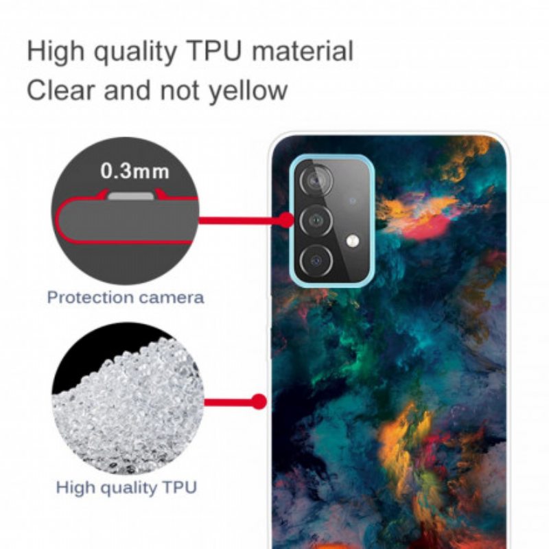 Case Samsung Galaxy A32 5G Värikkäitä Pilviä