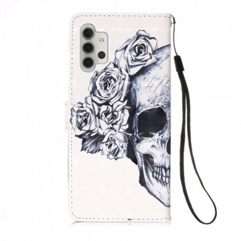 Flip Case Samsung Galaxy A32 5G Kukkainen Kallo