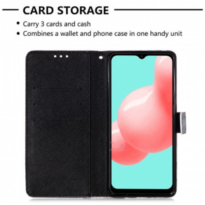 Flip Case Samsung Galaxy A32 5G Kukkainen Kallo