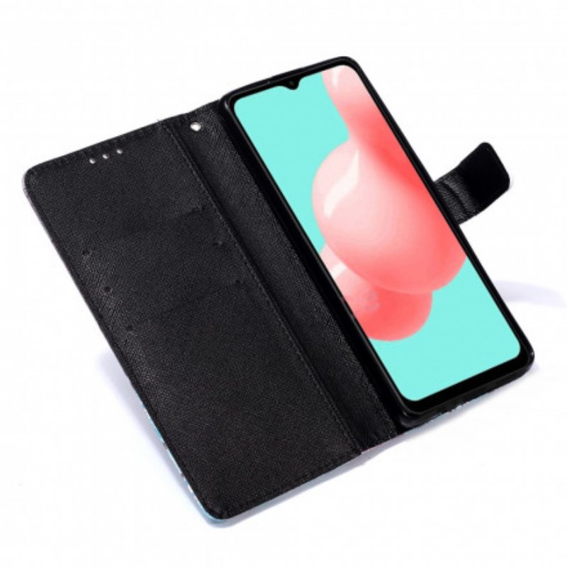 Flip Case Samsung Galaxy A32 5G Kukkainen Kallo