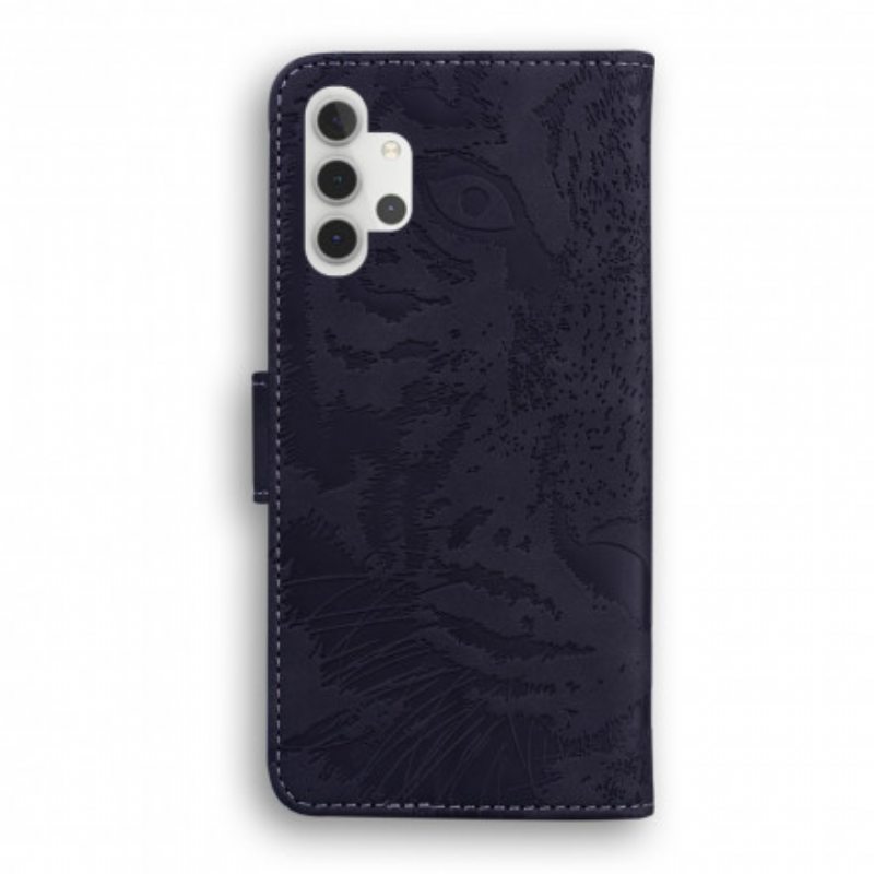 Flip Case Samsung Galaxy A32 5G Tiger-kasvoprintti