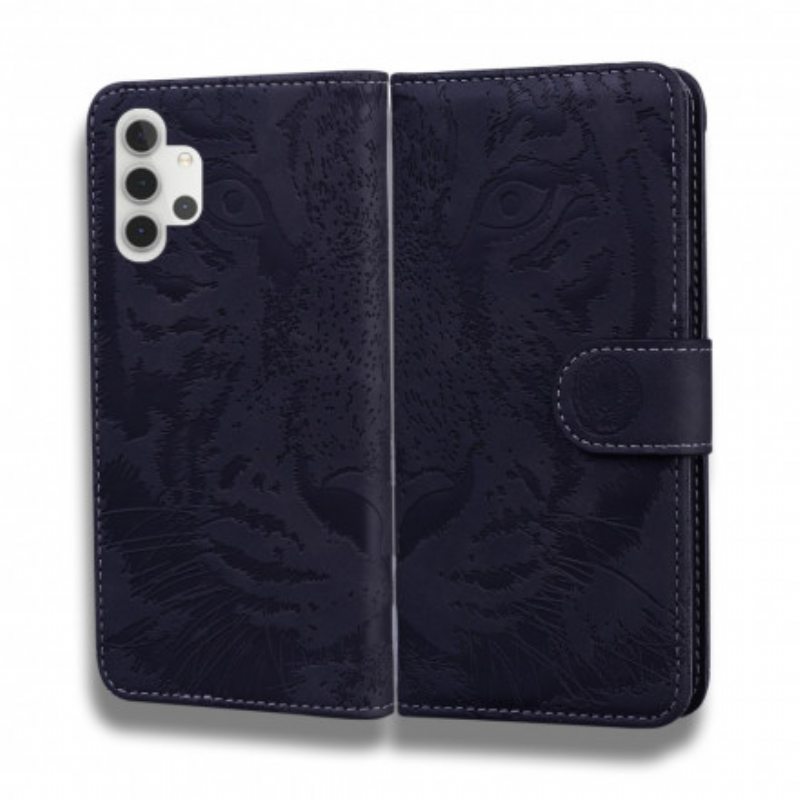 Flip Case Samsung Galaxy A32 5G Tiger-kasvoprintti
