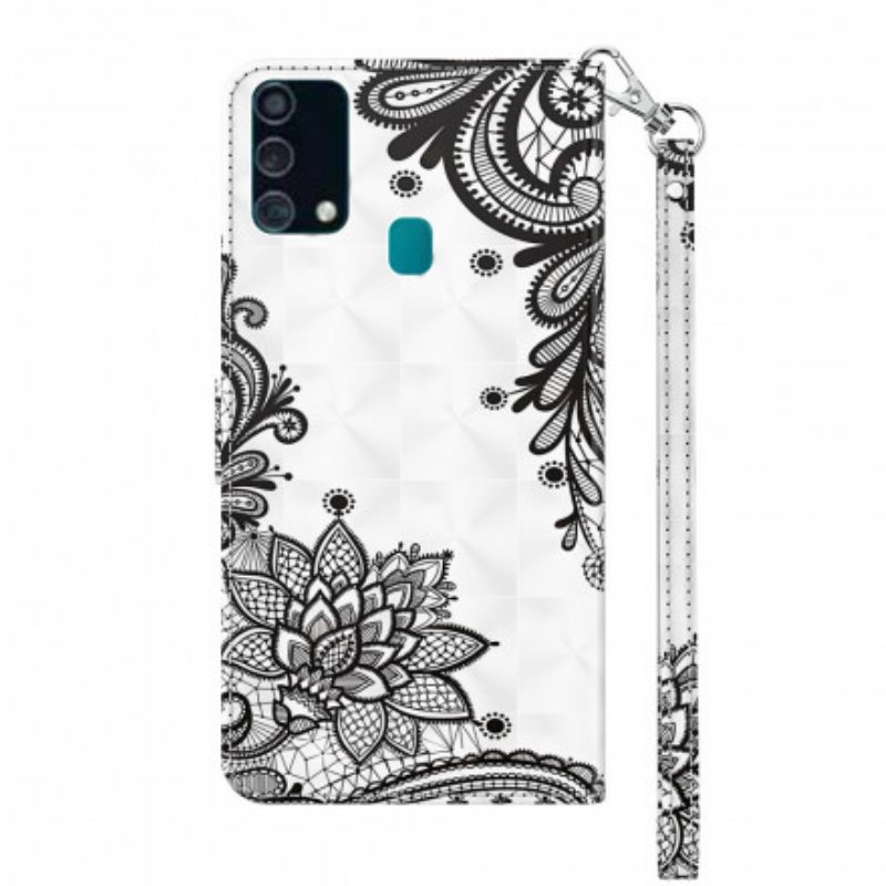 Flip Case Samsung Galaxy A32 5G Tyylikäs Pitsi