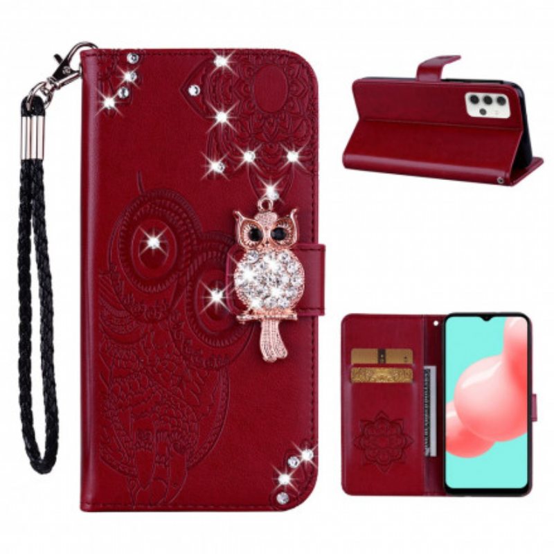 Kotelot Samsung Galaxy A32 5G Pöllö Mandala Ja Charm
