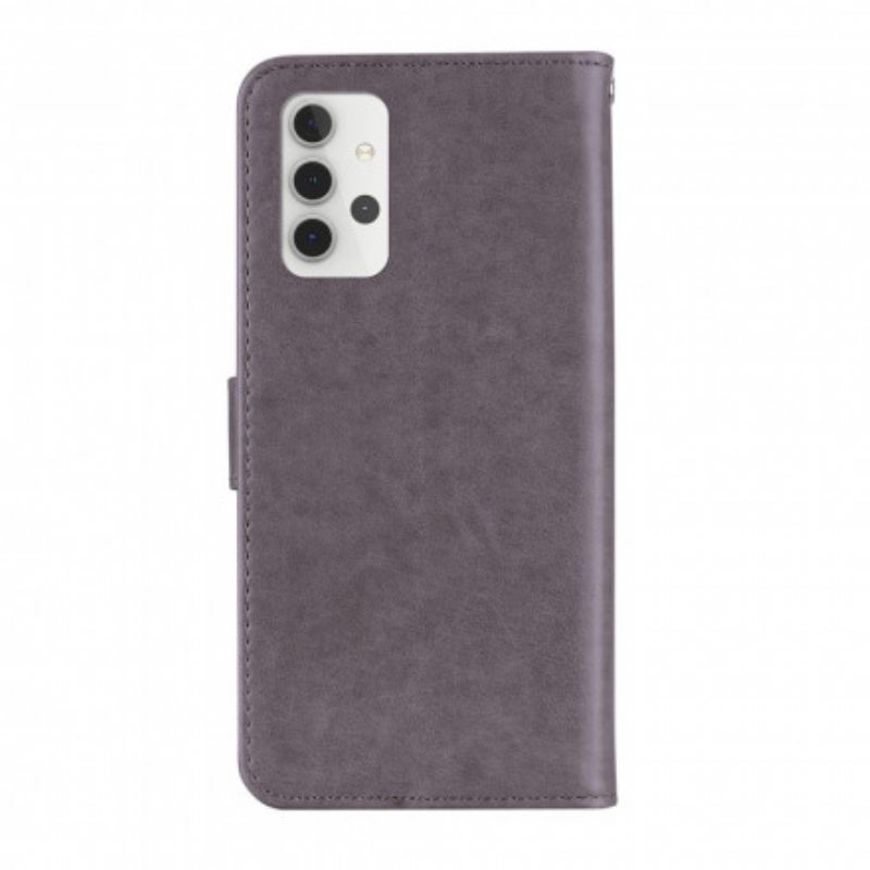 Kotelot Samsung Galaxy A32 5G Pöllömandala Ja Kaulanauha
