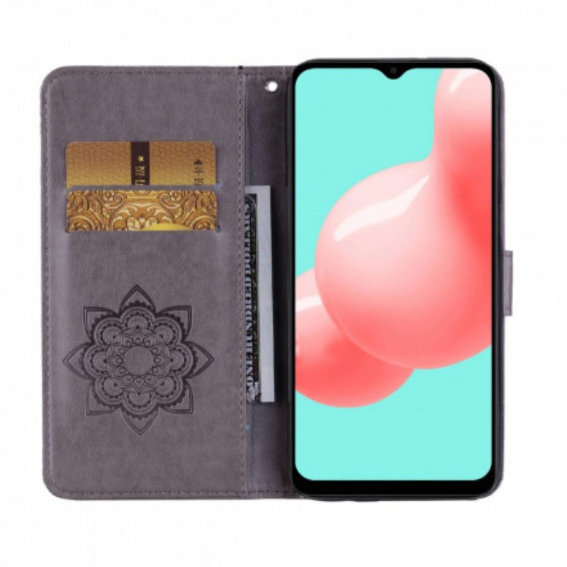 Kotelot Samsung Galaxy A32 5G Pöllömandala Ja Kaulanauha
