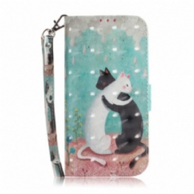 Kotelot Samsung Galaxy A32 5G Suojaketju Kuori Strappy Cat Ystävät