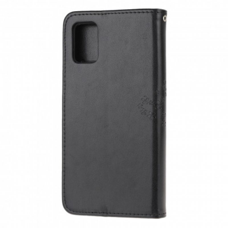 Kotelot Samsung Galaxy A32 5G Suojaketju Kuori Tangapuu Ja Pöllöt
