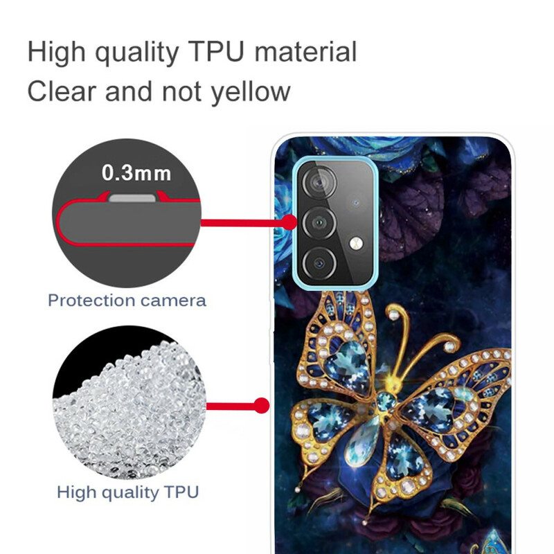 Kuori Samsung Galaxy A32 5G Butterfly Luxury