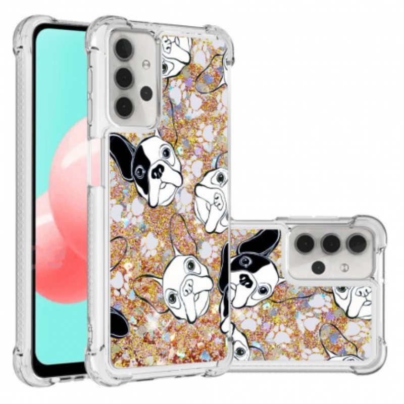 Kuori Samsung Galaxy A32 5G Herra Koiran Paljetteja