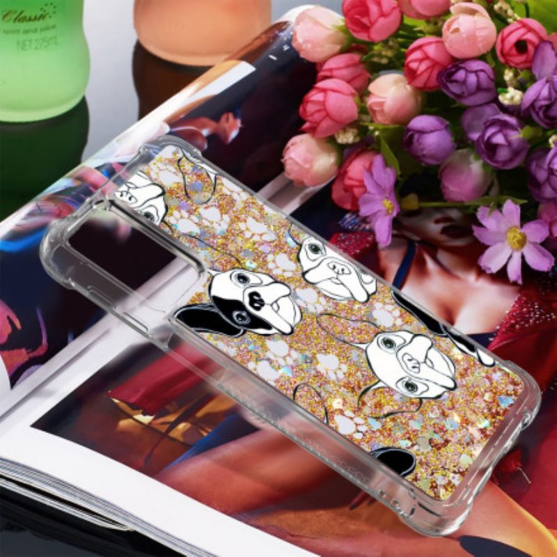 Kuori Samsung Galaxy A32 5G Herra Koiran Paljetteja