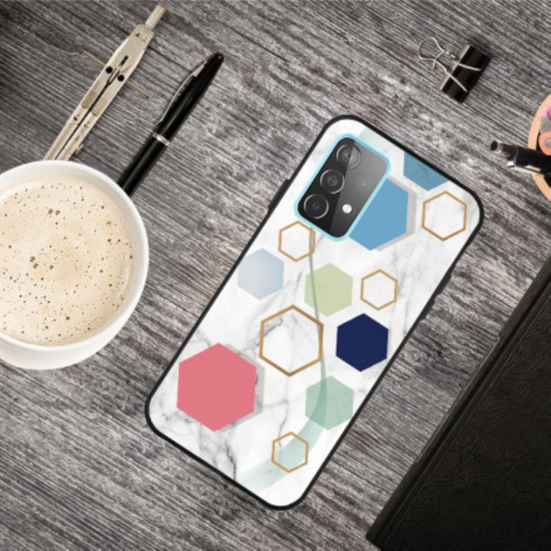 Kuori Samsung Galaxy A32 5G Värikäs Geometrinen Marmori