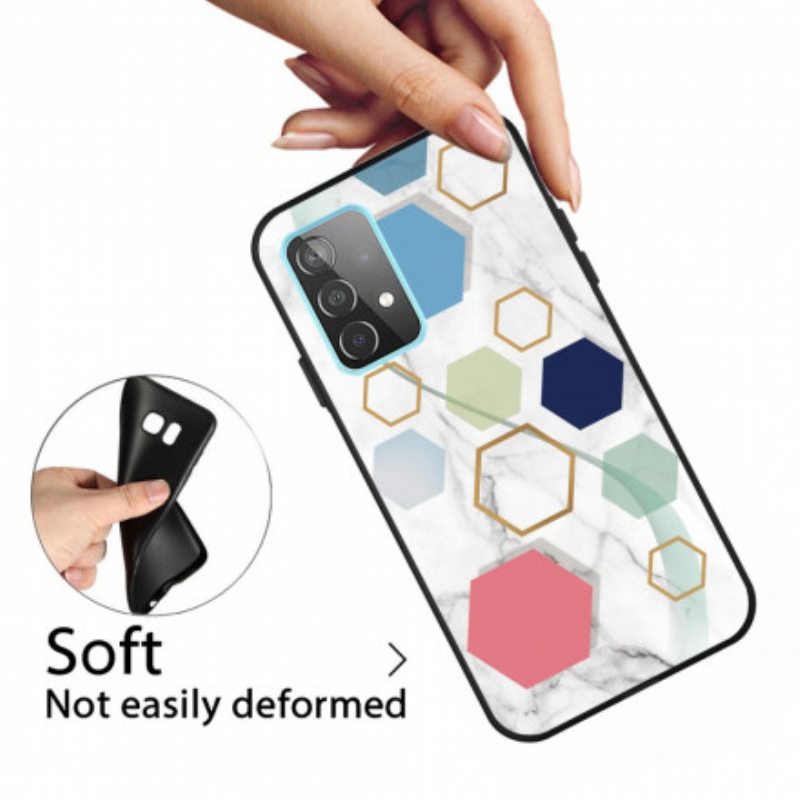 Kuori Samsung Galaxy A32 5G Värikäs Geometrinen Marmori