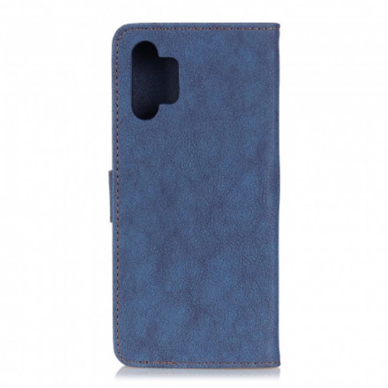 Nahkakotelo Samsung Galaxy A32 5G Khazneh Retro Haljasnahka