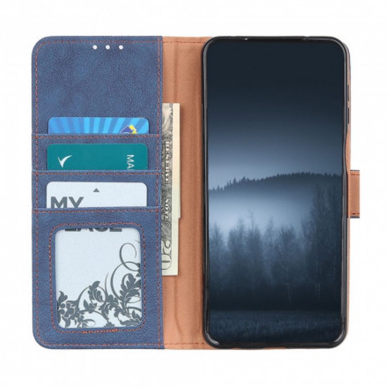 Nahkakotelo Samsung Galaxy A32 5G Khazneh Retro Haljasnahka